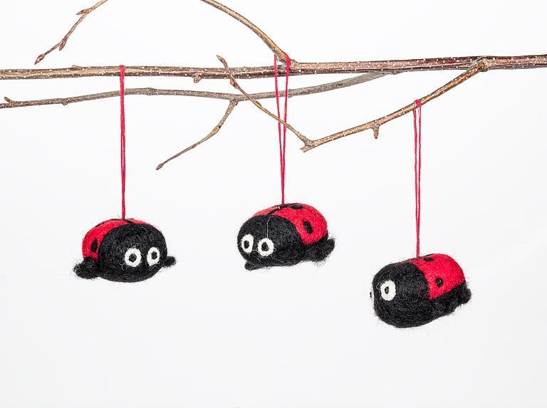 Felt Ladybug Ornament