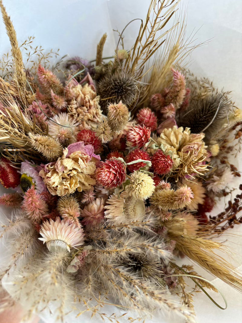 Dried Flower Bouquet -  Pretty n&#39; Pink