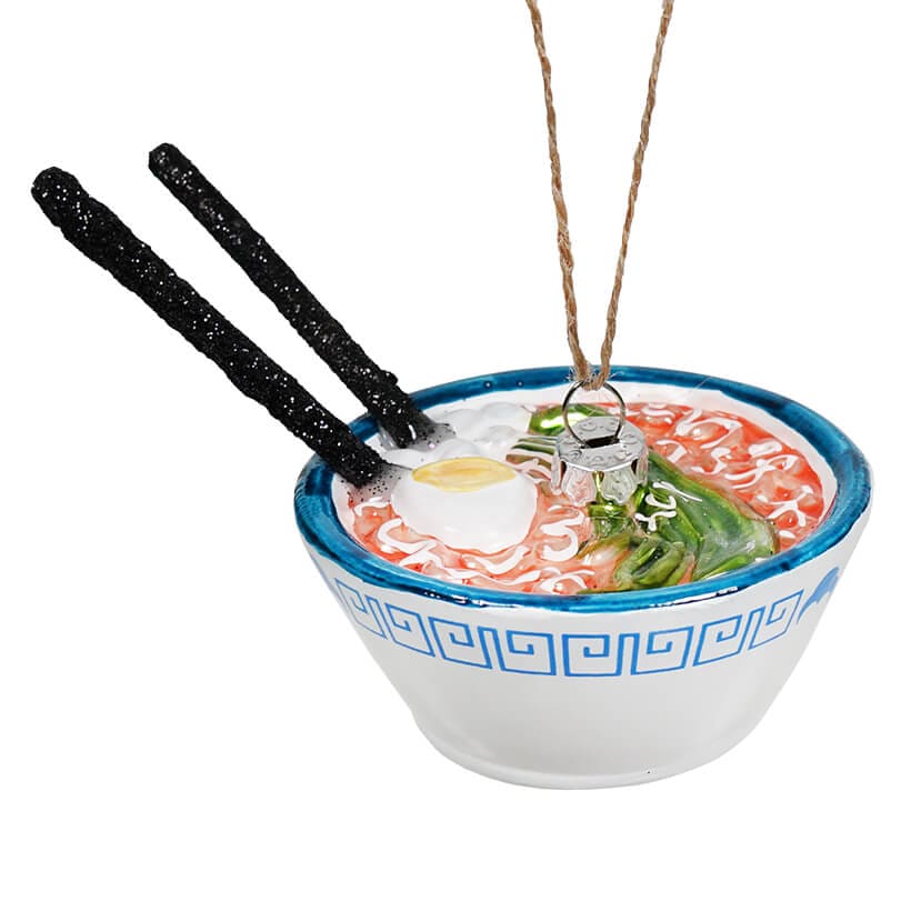 Ramen in Bowl with Chopsticks Ornament