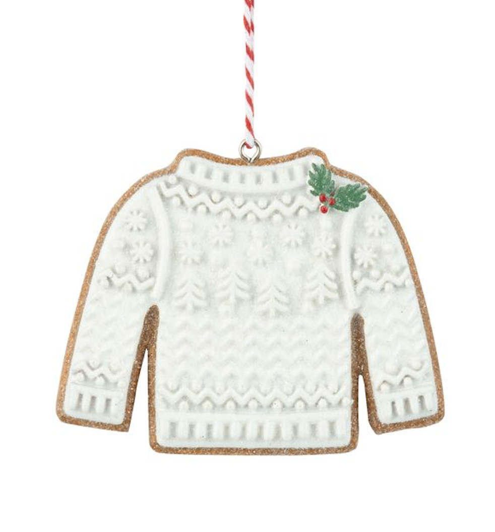 Gingerbread Sweater Cookie Ornament
