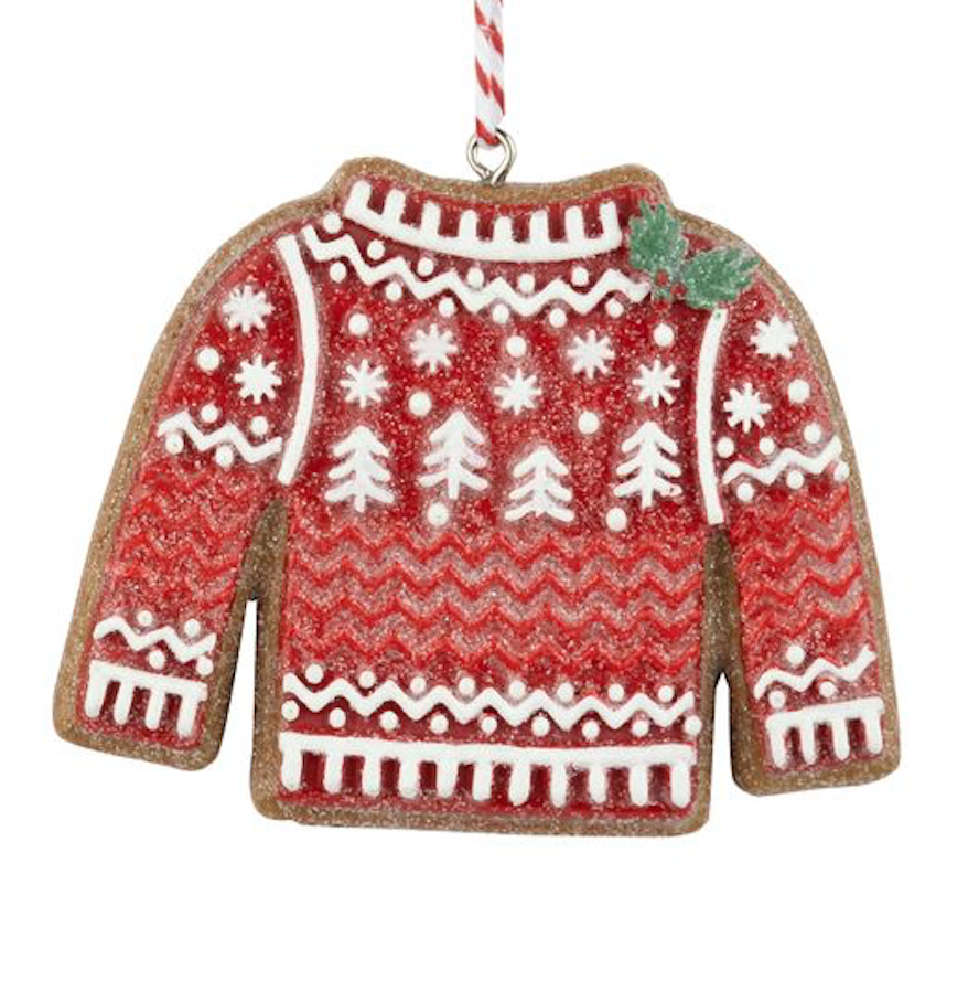 Gingerbread Sweater Cookie Ornament