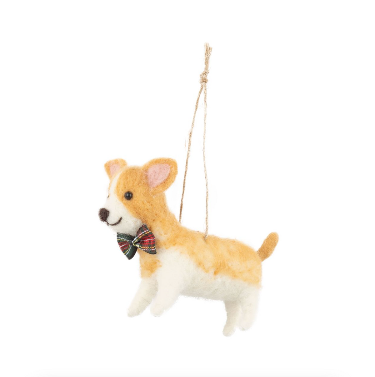 Corgi with a Bowtie Ornament