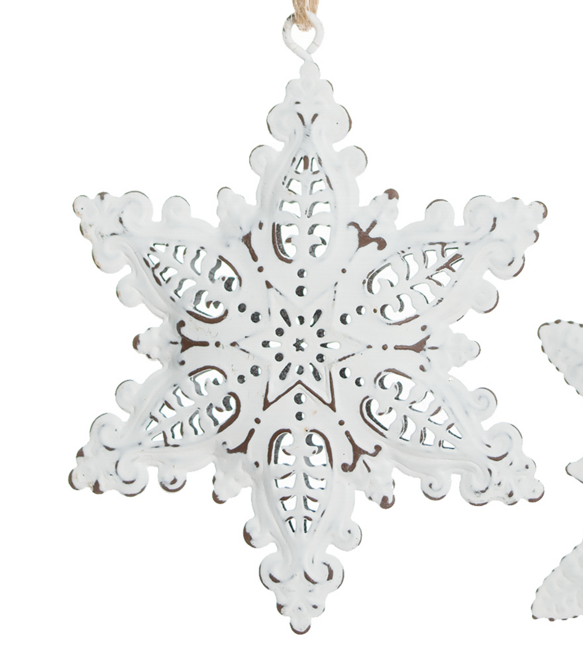 Antique Metal Snowflake Ornament