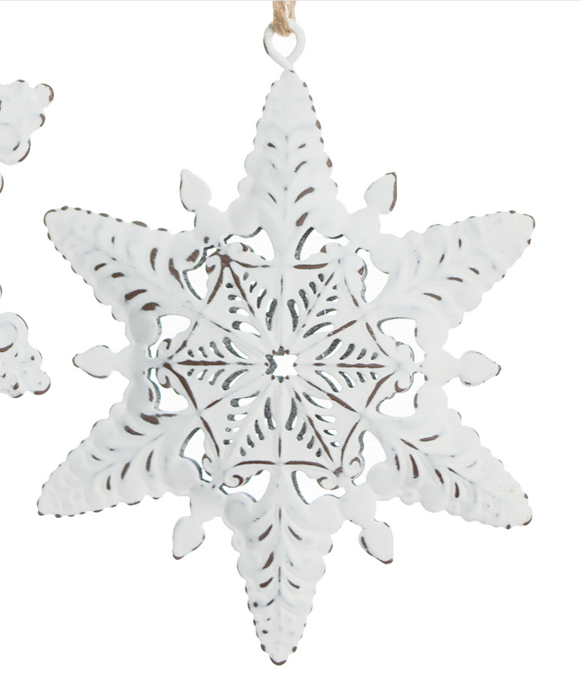 Antique Metal Snowflake Ornament