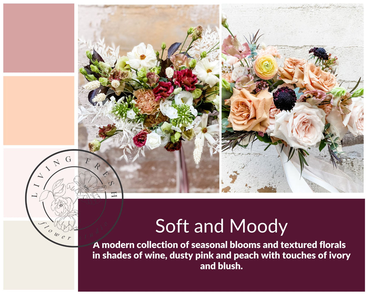 Living Fresh Wedding Flowers - Soft and Moody