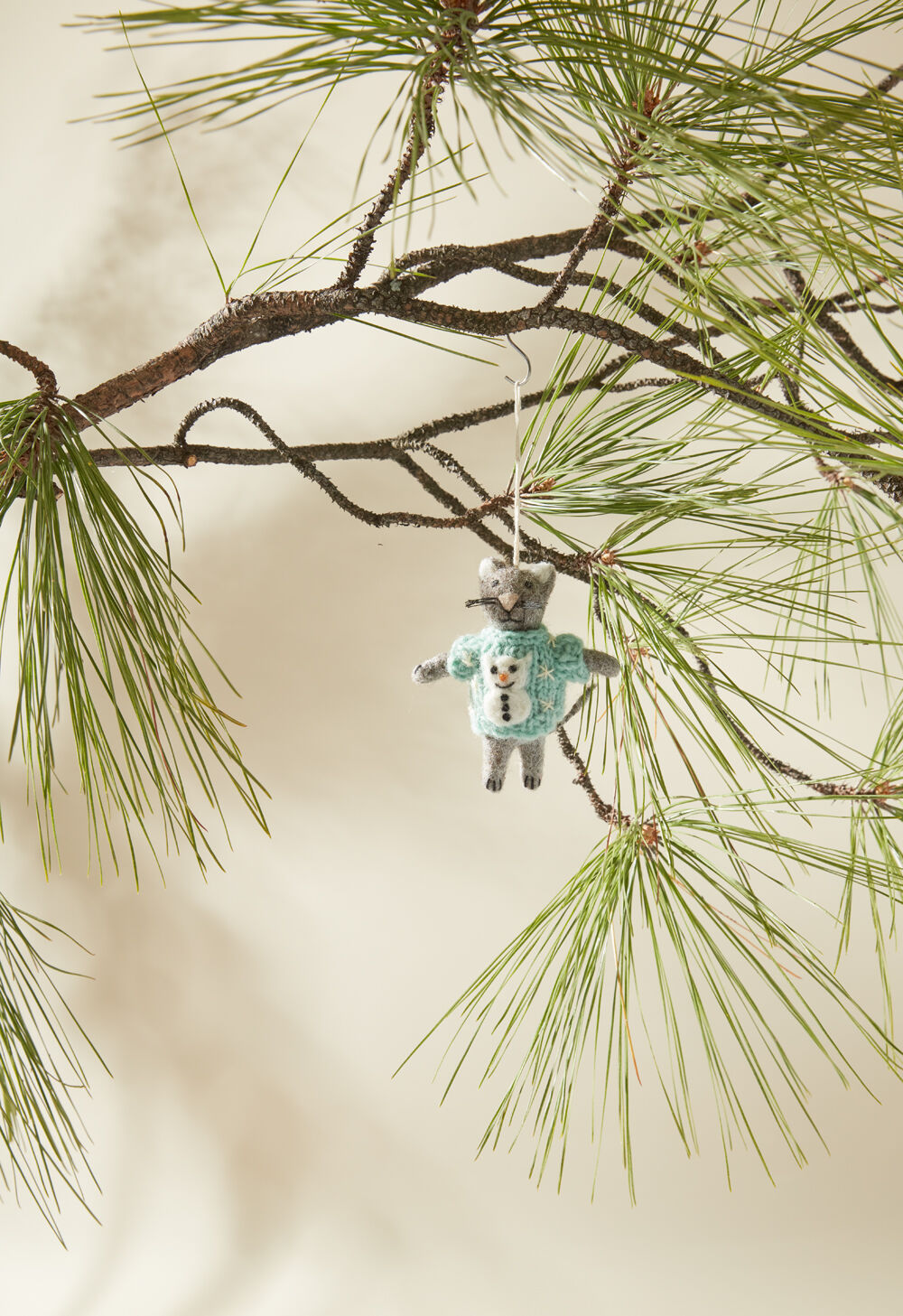 Cat in Ugly Christmas Sweater Ornament