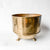 Vintage Brass Footed Planter