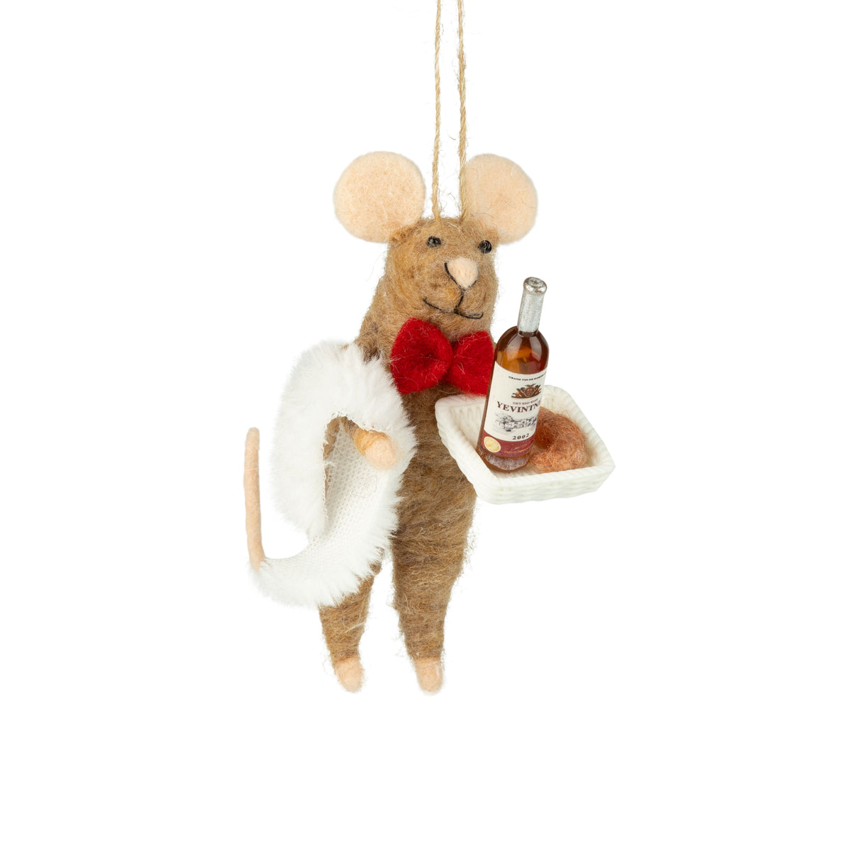 Waiter Mouse Felt Ornament