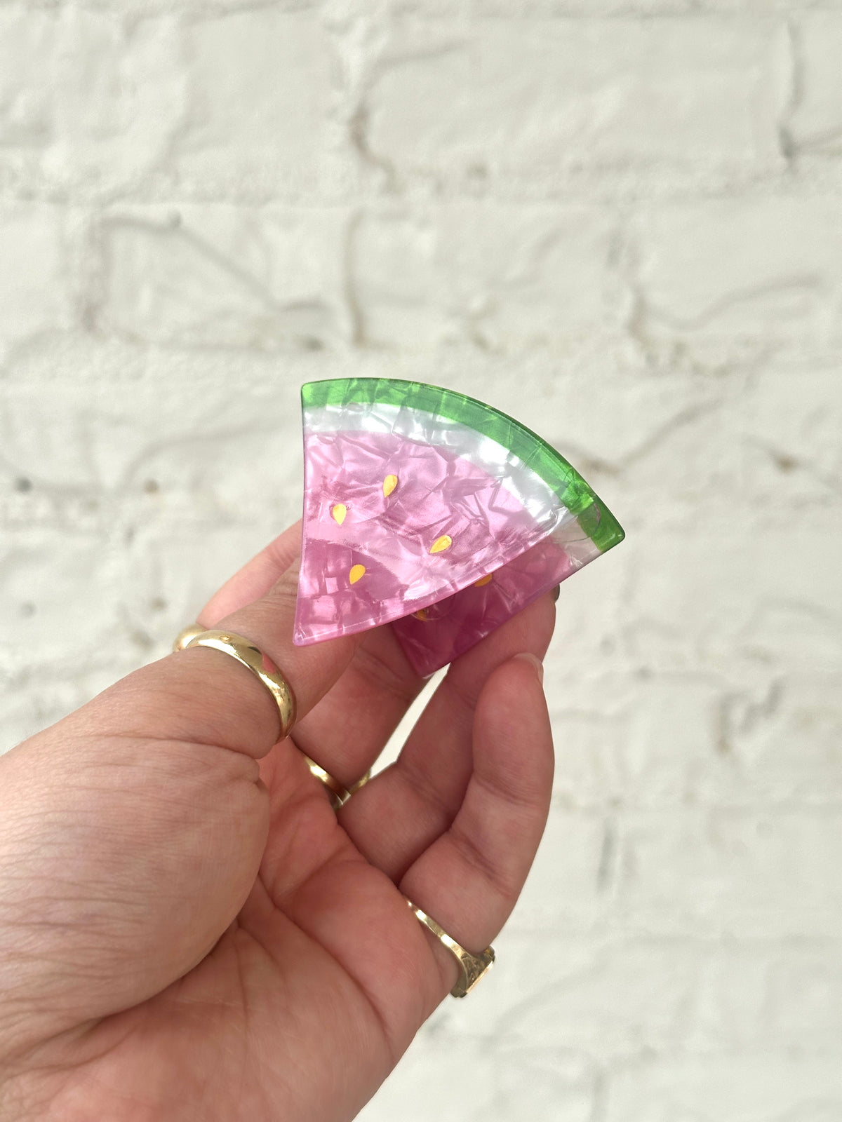 Watermelon Slice Hair Clip