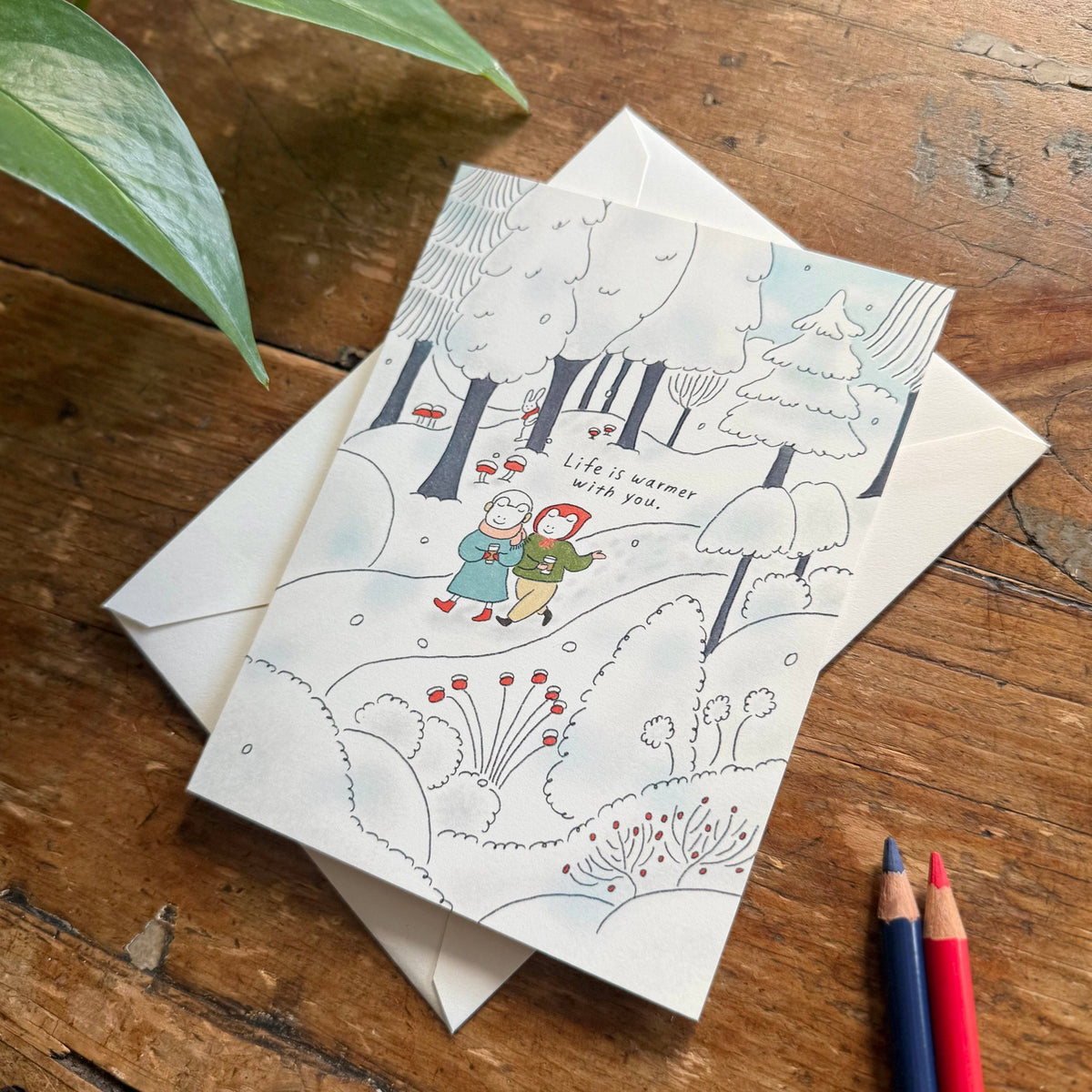 Winter Walk - Just Because Card