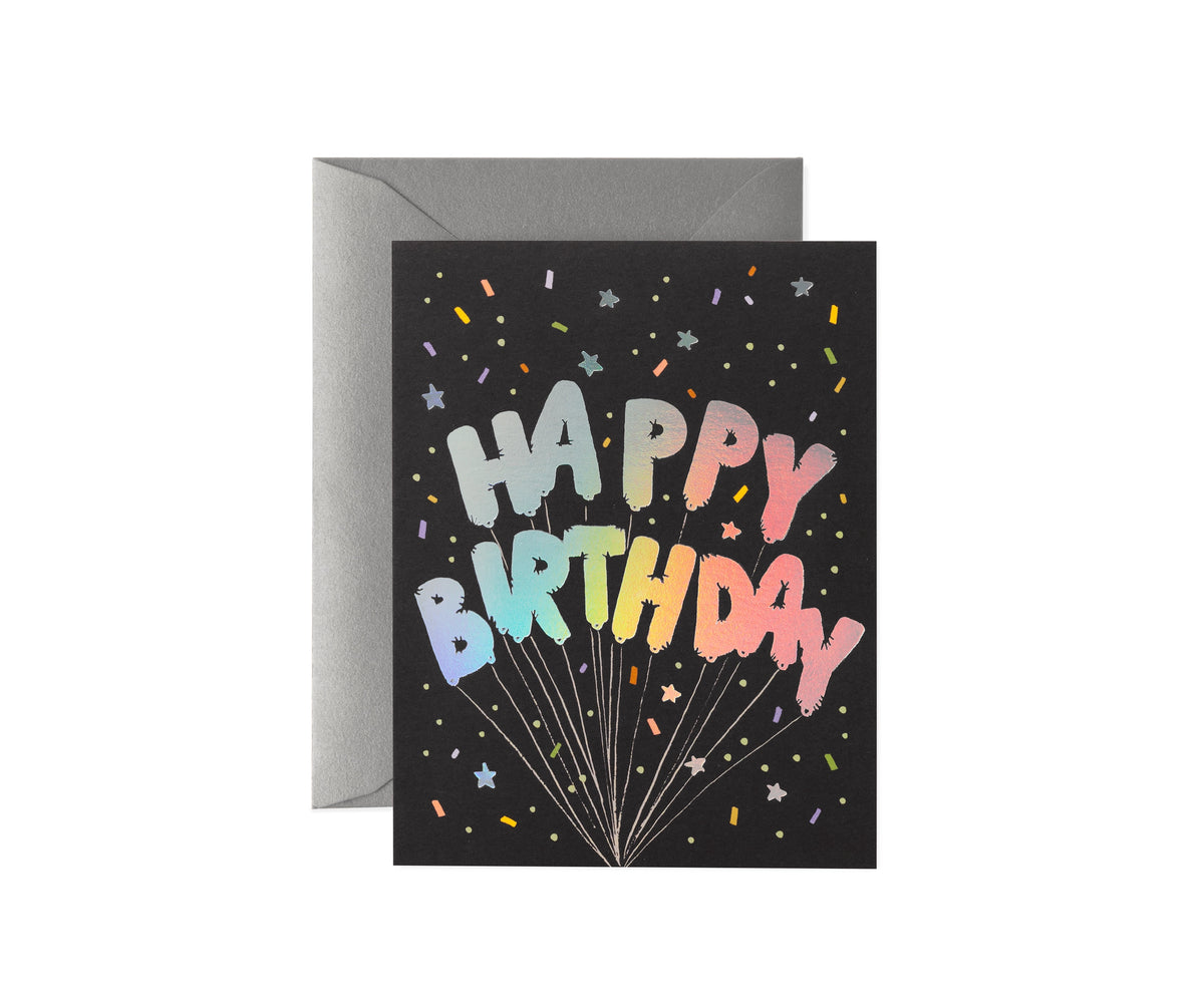 Mylar Balloons Birthday Card