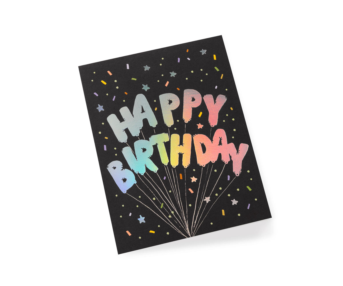 Mylar Balloons Birthday Card