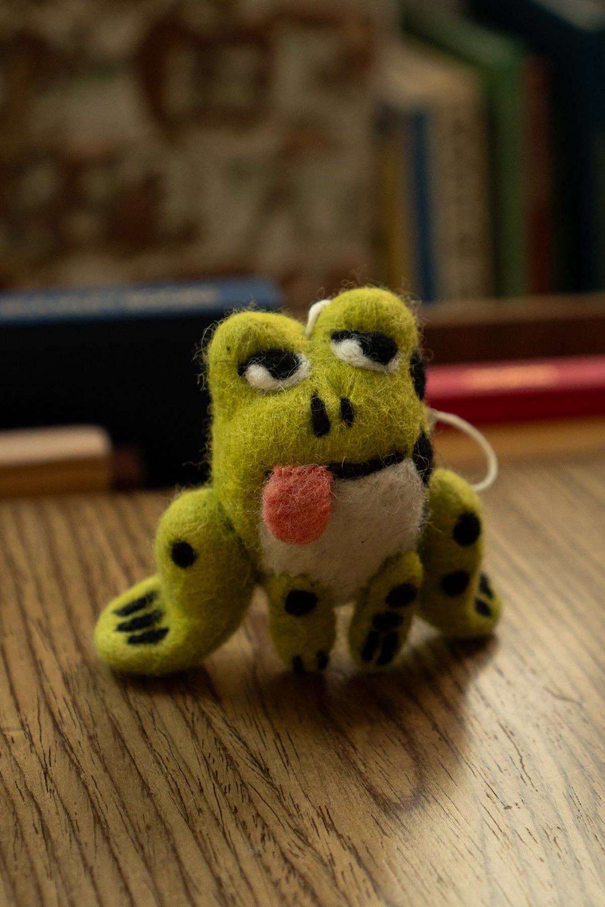 Dopey Frog | Felted Wool Frog Ornament