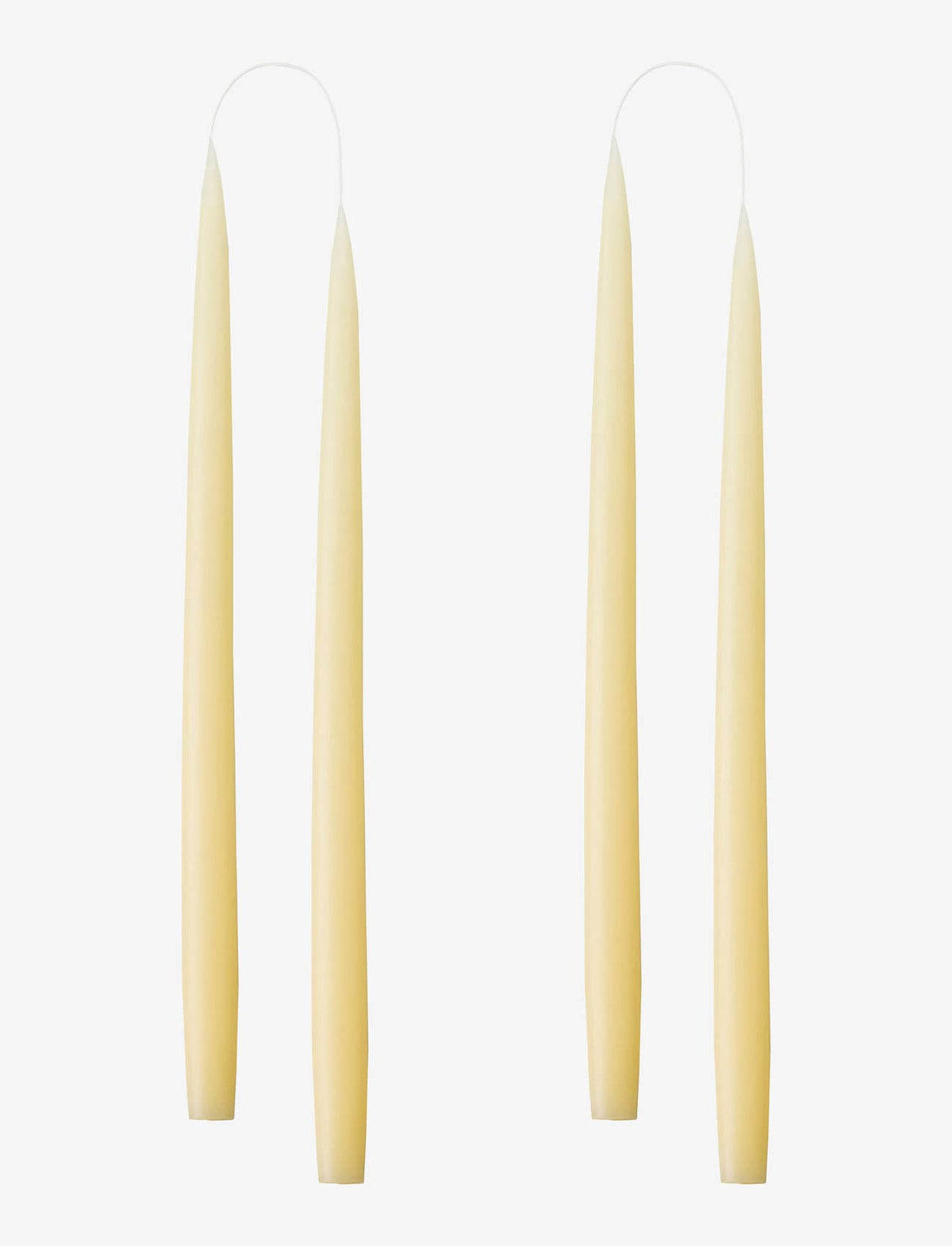 Pair of Hand-Dipped Danish Tapers - Ivory