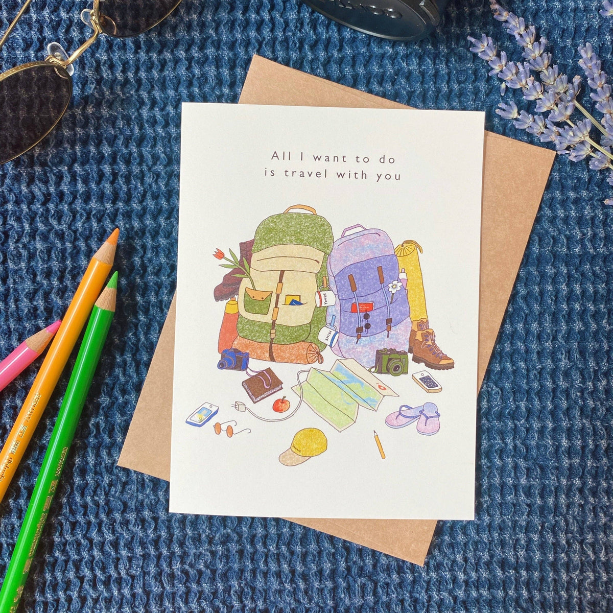 Travel with You - Just Because Card