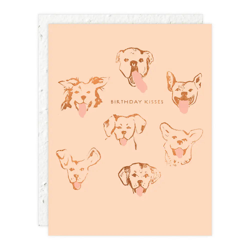 Dog Kisses - Birthday Card