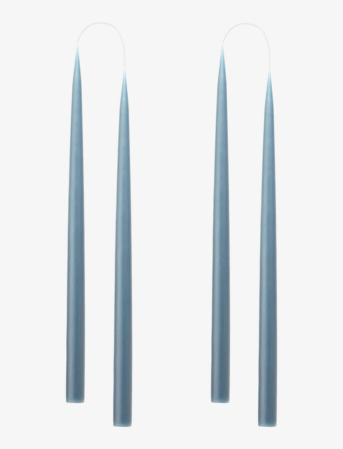 Pair of Hand-Dipped Danish Tapers - Blue