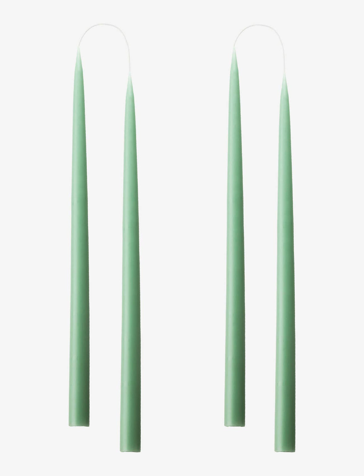 Pair of Hand-Dipped Danish Tapers - Teal