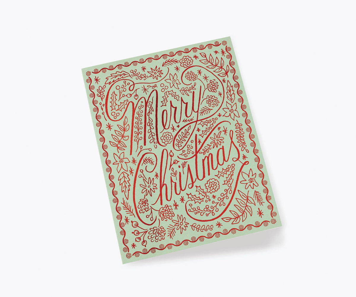 Crimson Christmas Card