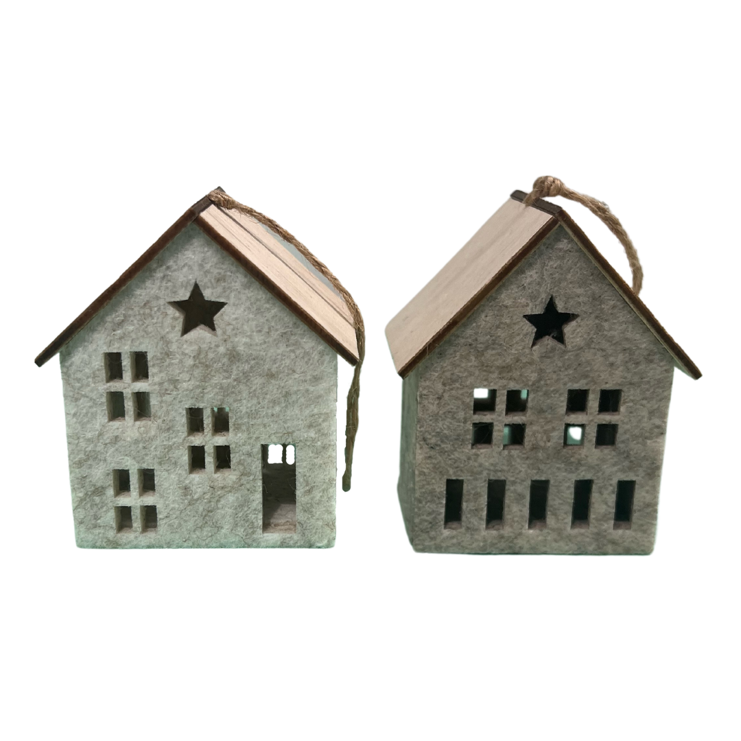 Felt House Ornament