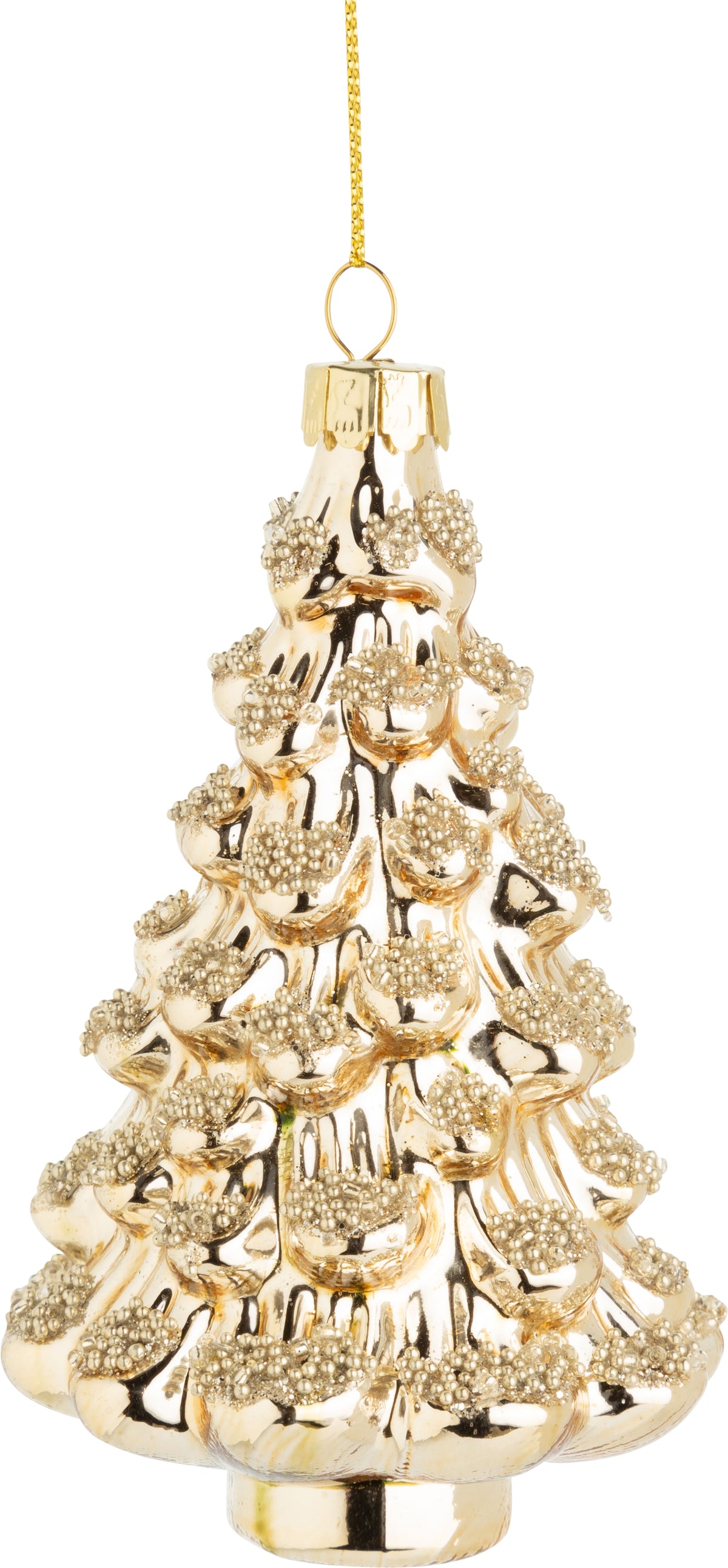 Gold Glass Tree Ornament