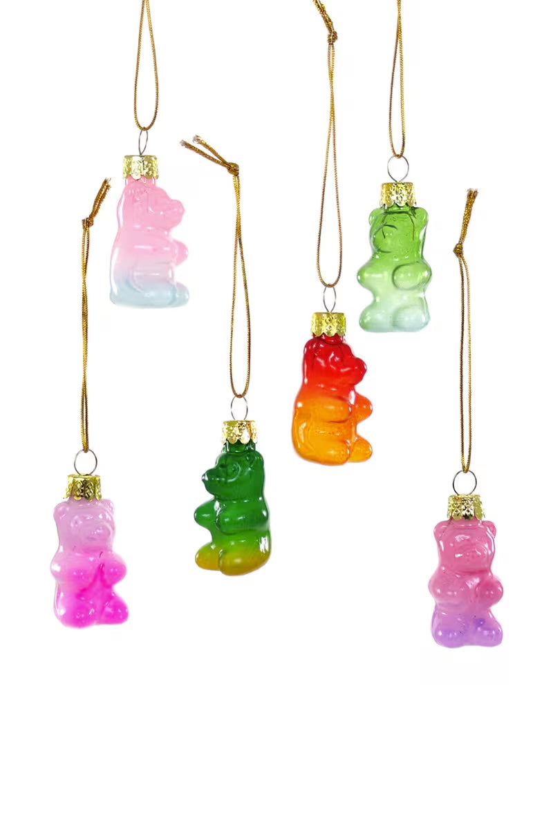 Gummy Bear Glass Ornament