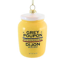 Dijon Mustard - Glass Ornament