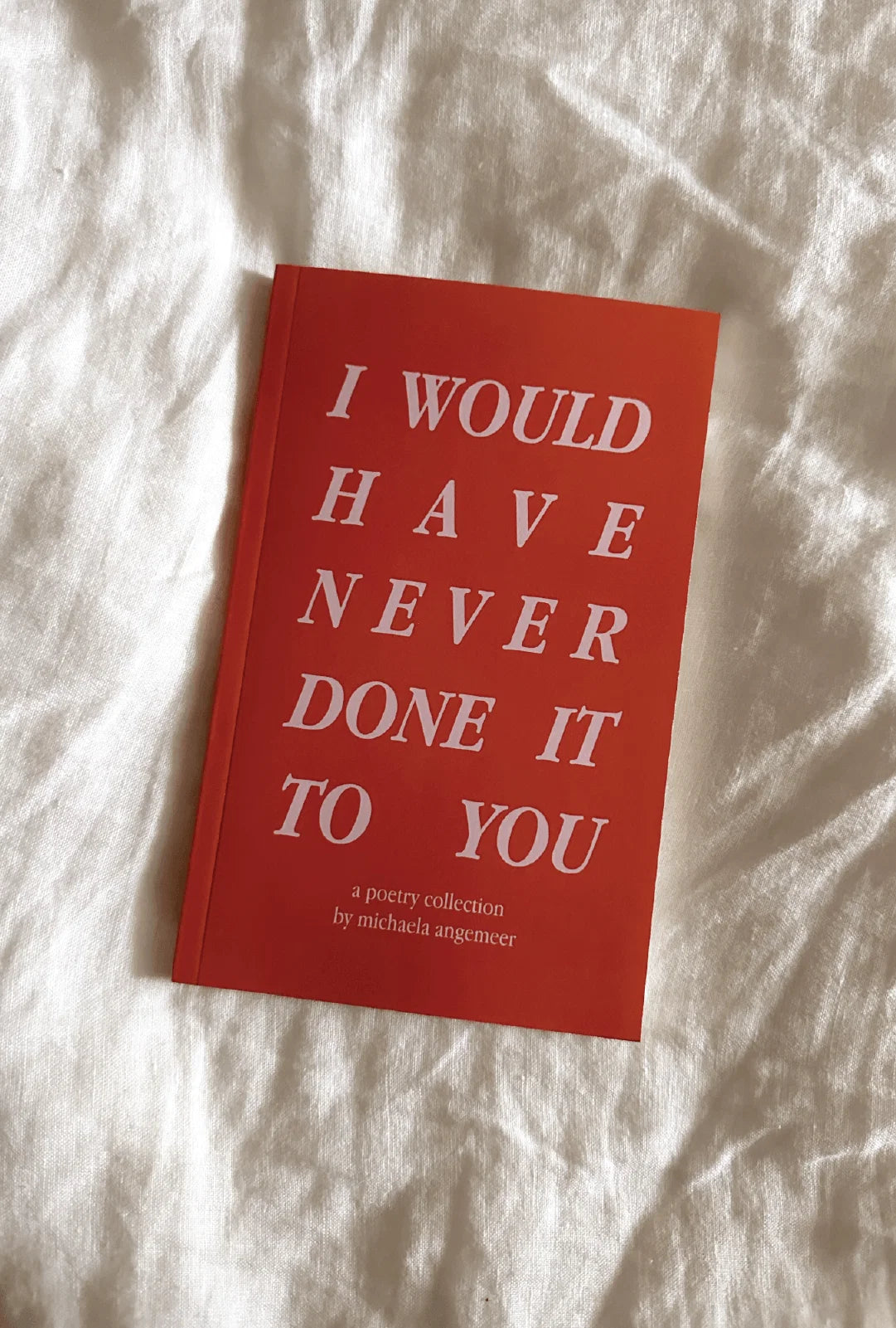 'i would have never done it to you' - Poetry Book