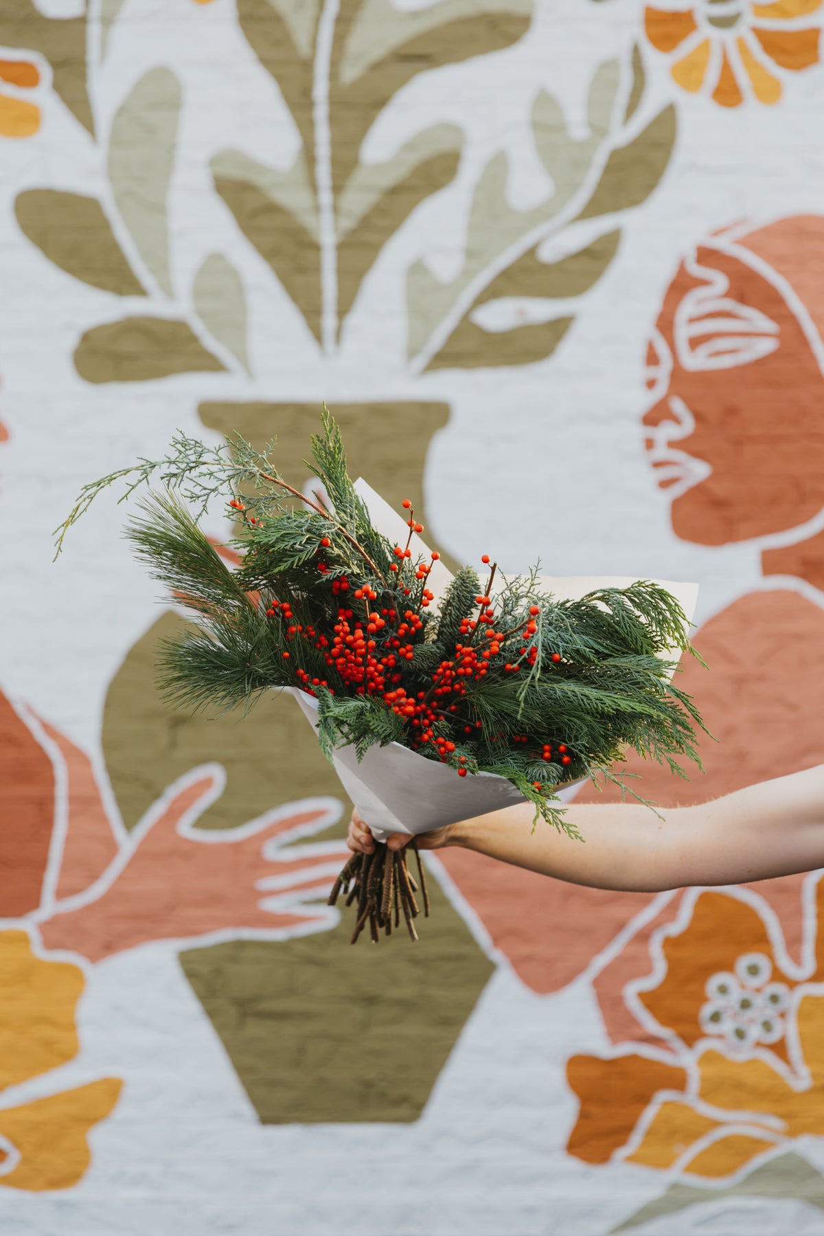 Mixed Winter Greens Bouquet