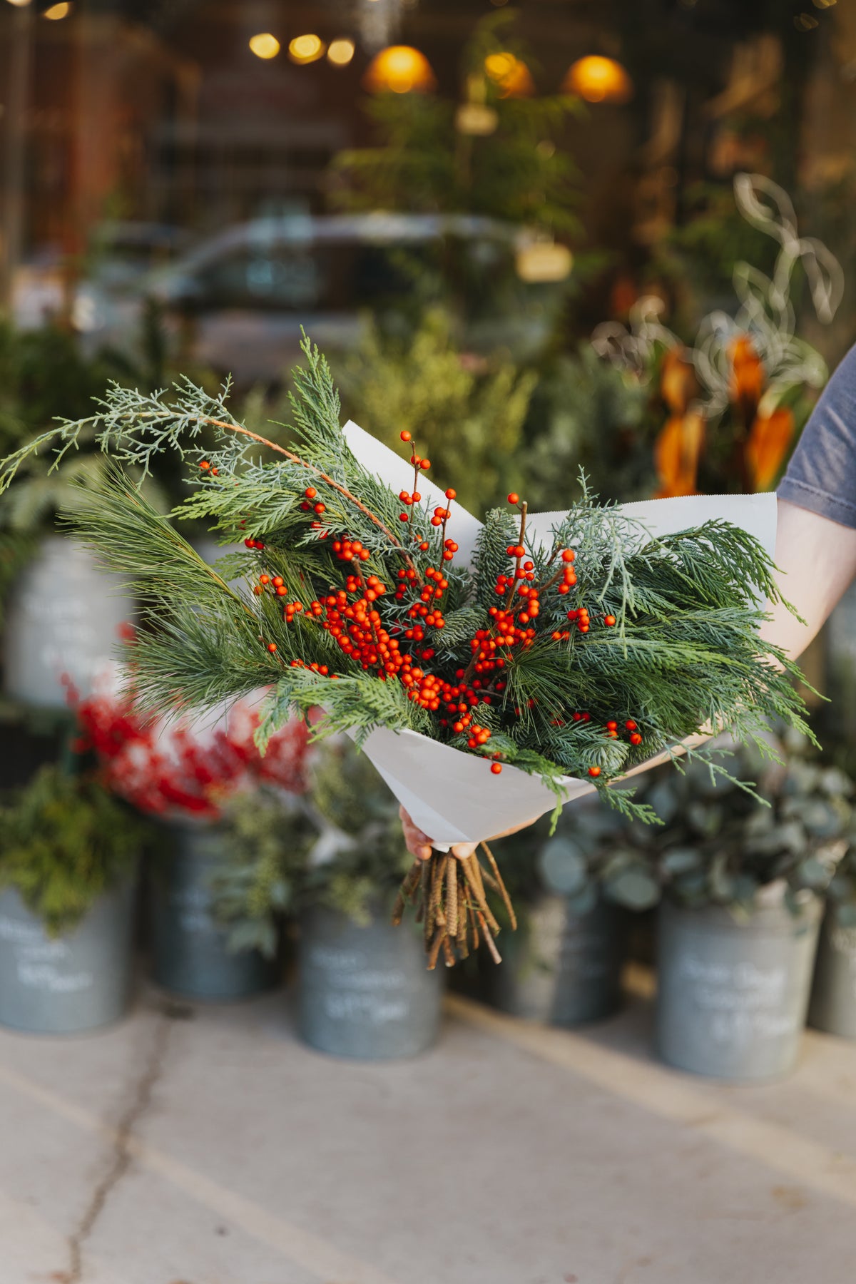 Mixed Winter Greens Bouquet