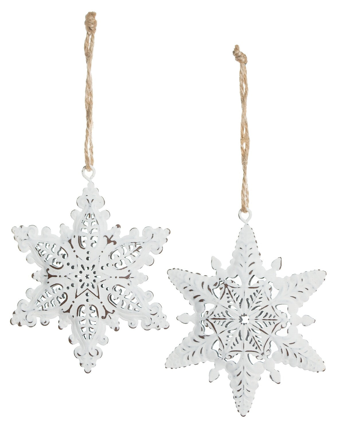 Antique Metal Snowflake Ornament