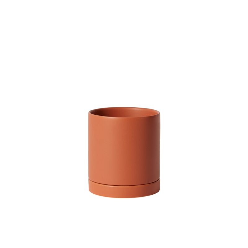 Terracotta Romey Pot with Saucer