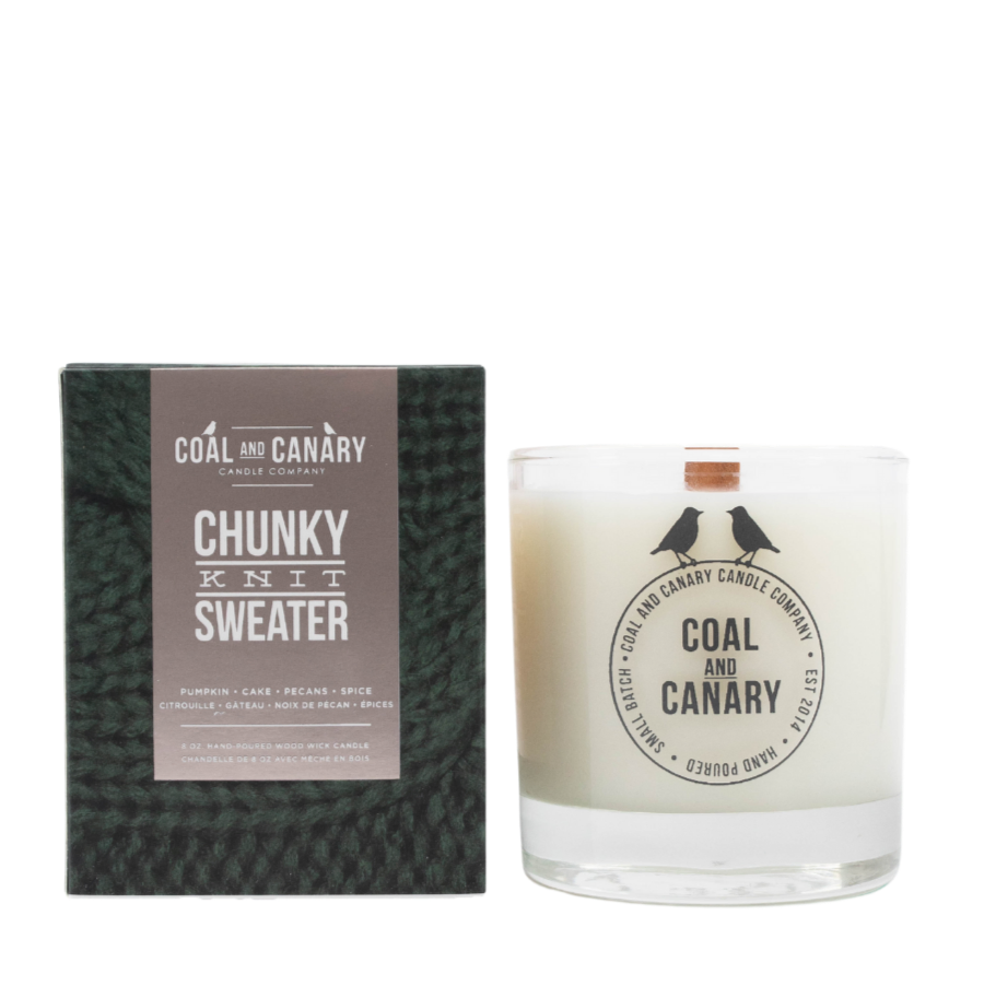 Chunky Knit Sweater - smells like pumpkin, pecans, vanilla cake, and hints of spice