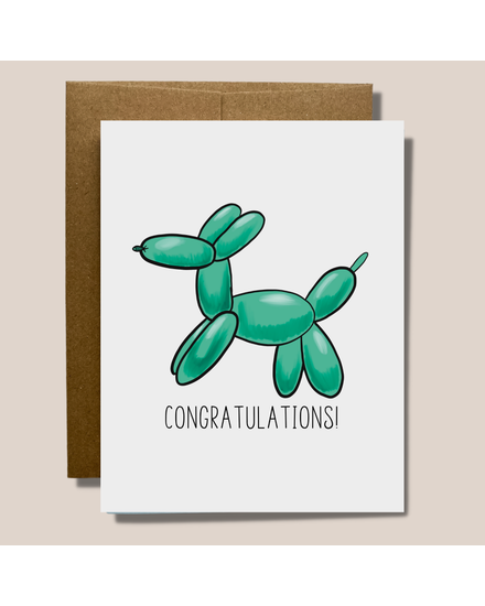 Congratulations Balloon Card
