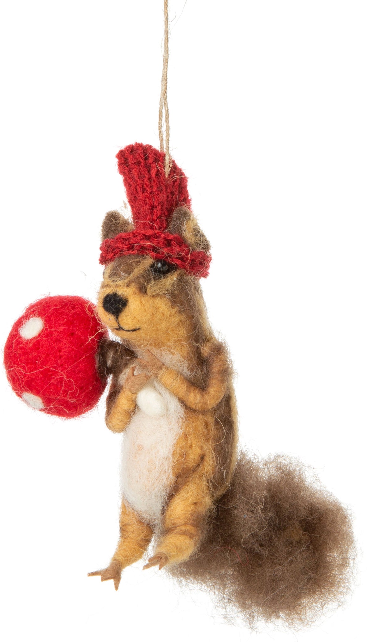 Felt Squirrel Ornaments