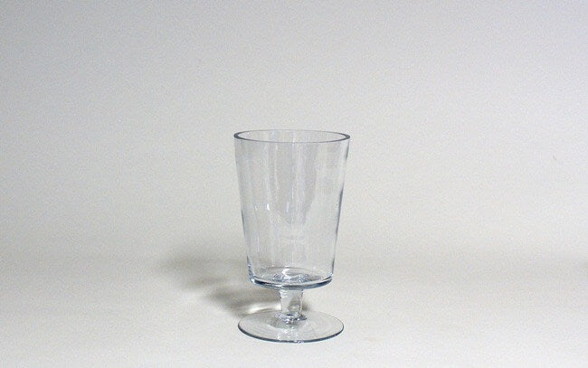 Glass Footed Compote Vase