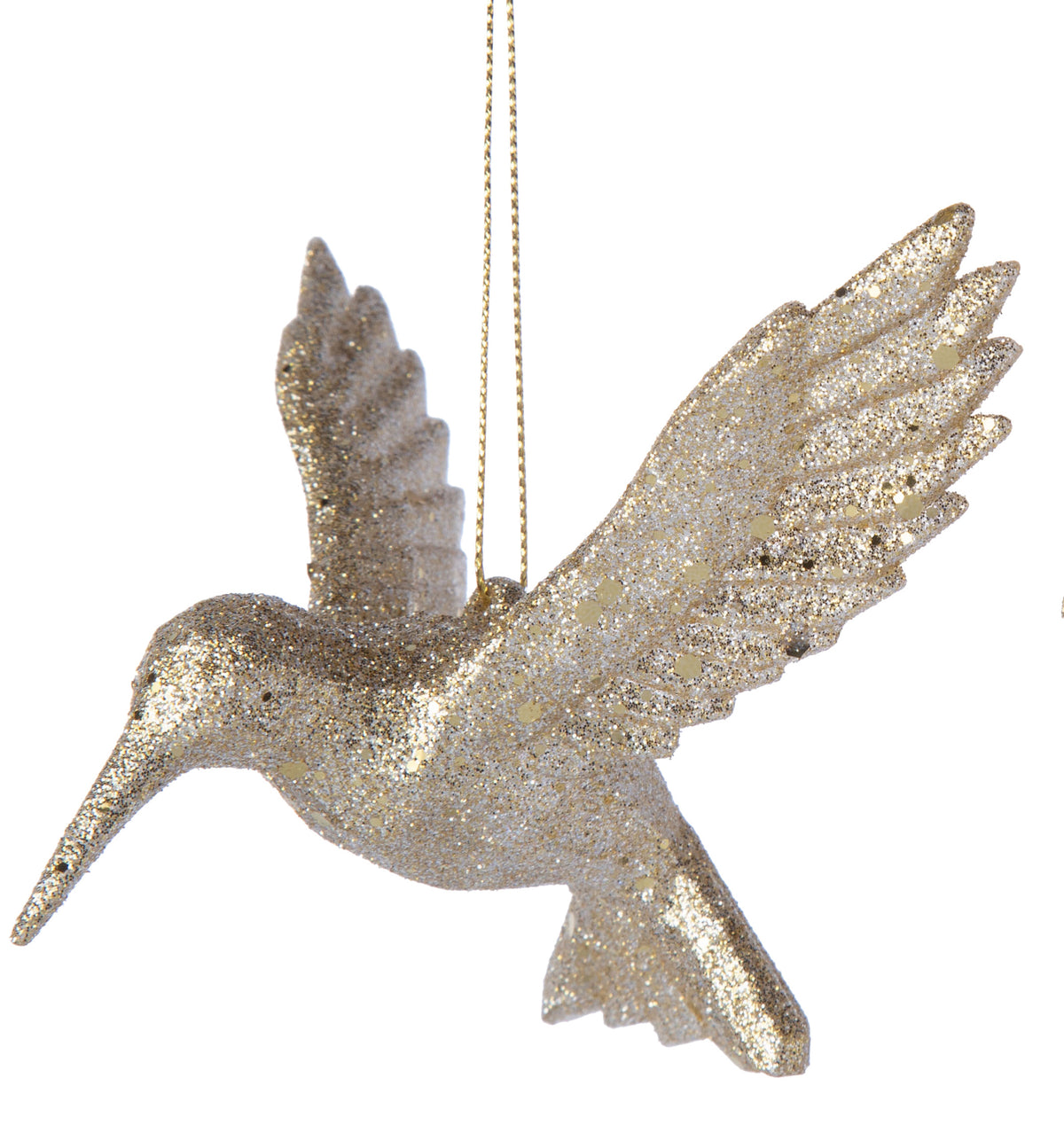 Gold Glitter Hummingbird
