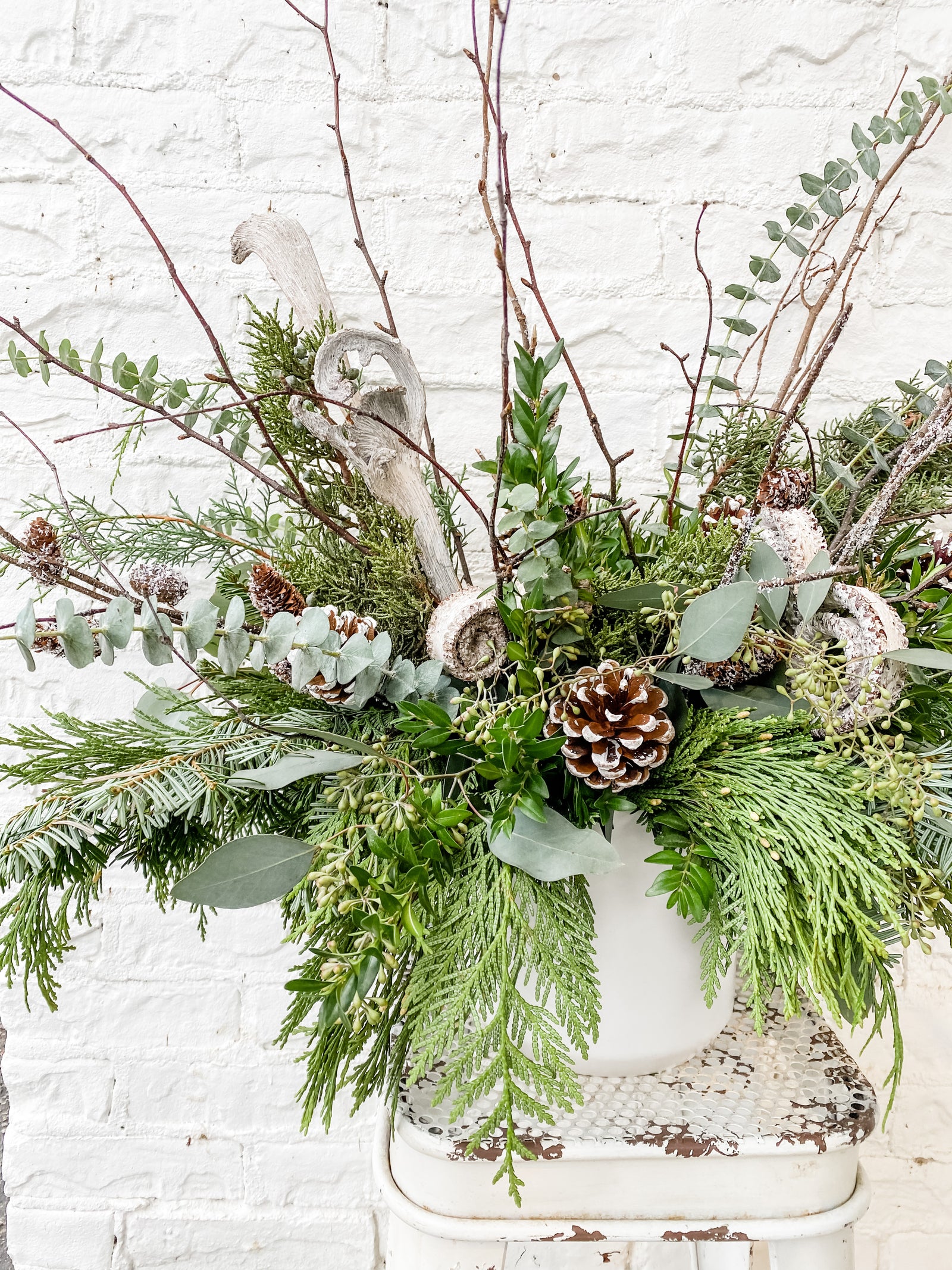 Wintery Vase Arrangement - Show Stopper