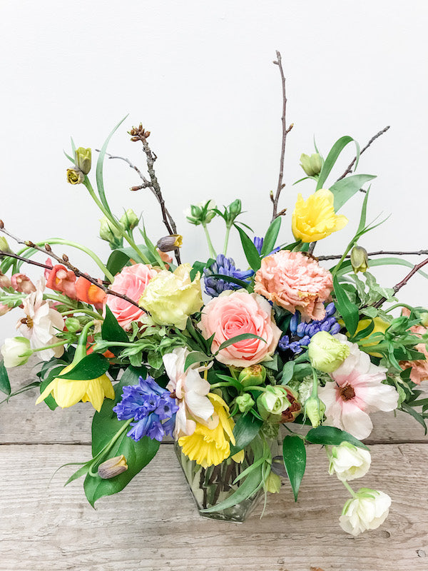 Living Fresh Flower and Plant Studio - Easter Vase Arrangement