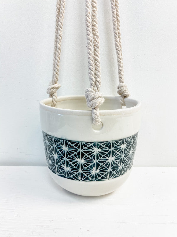 Living Fresh Flower and Plant Studio - Love Bites Ceramics - Ceramic Hanging Pot