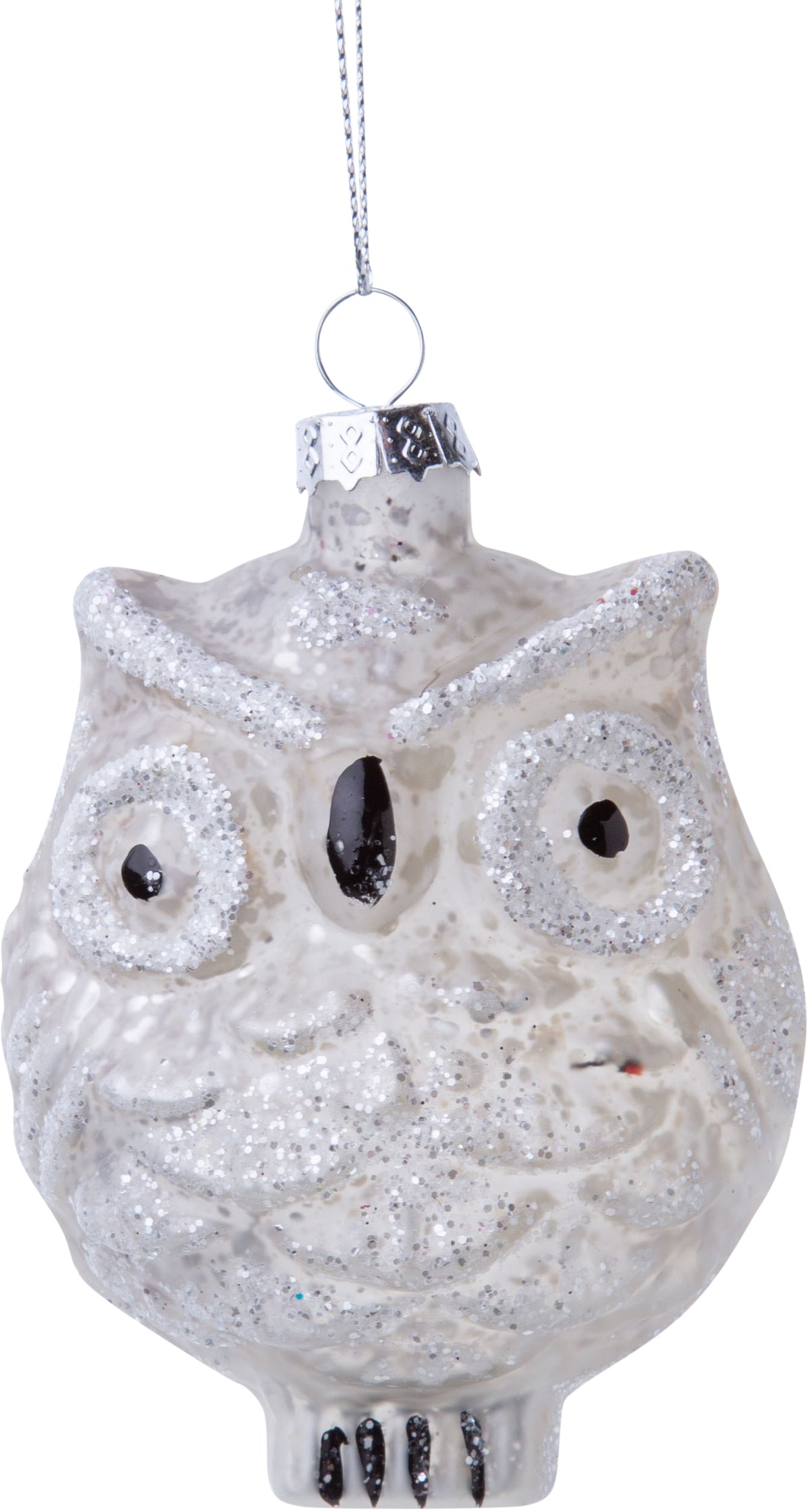 Round Glass Owl Ornament