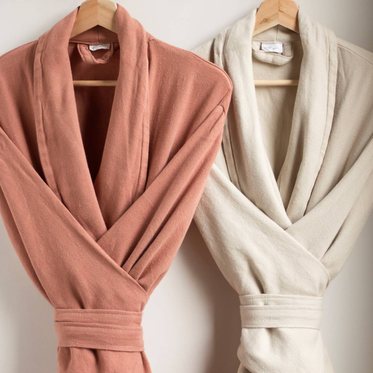 Women's Hooded Full Length Turkish Cotton Bathrobe