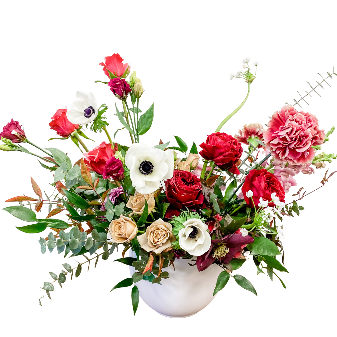 Living Fresh Valentine&#39;s Day Vase Arrangement