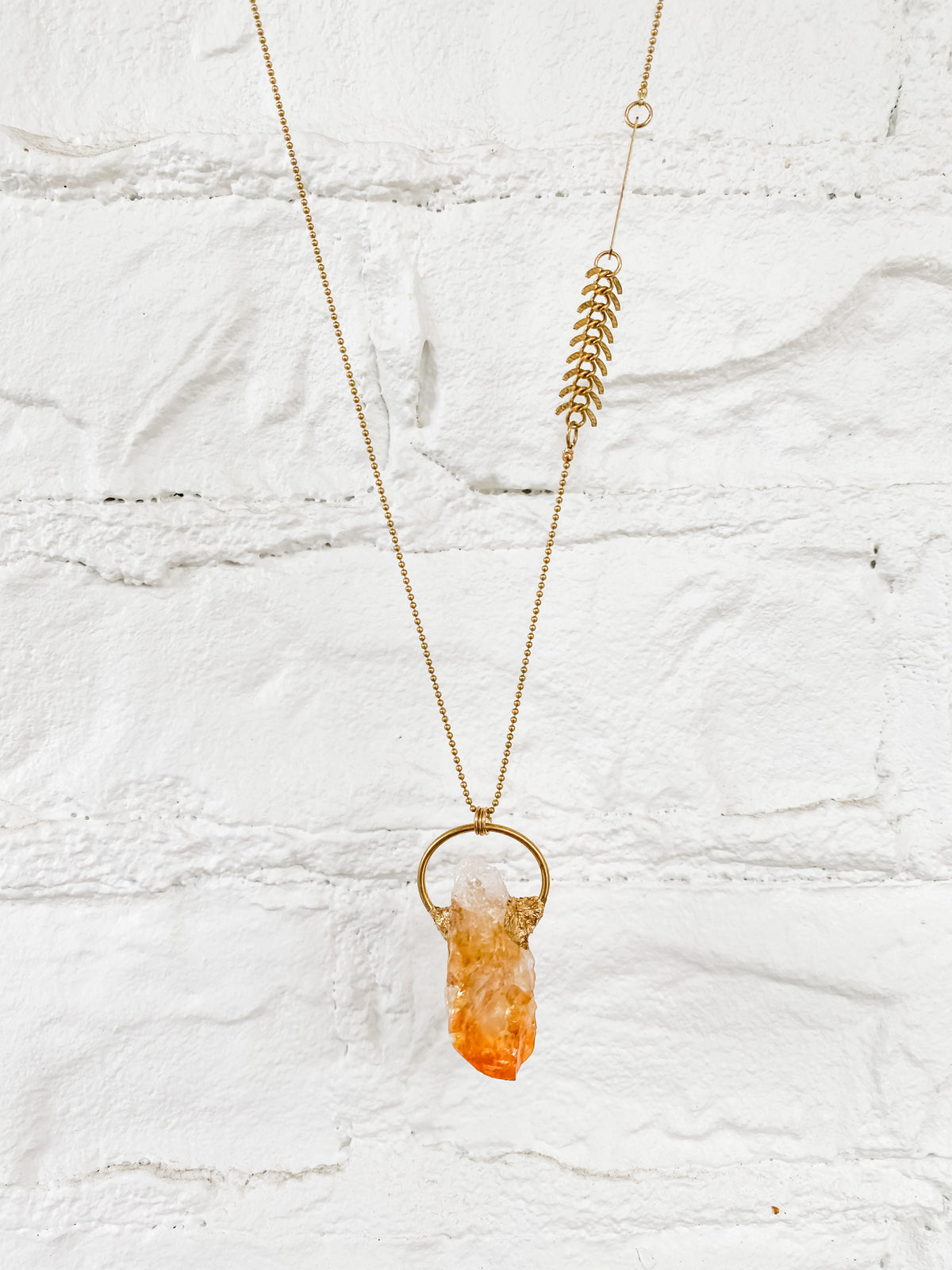 Citrine Crystal Necklace