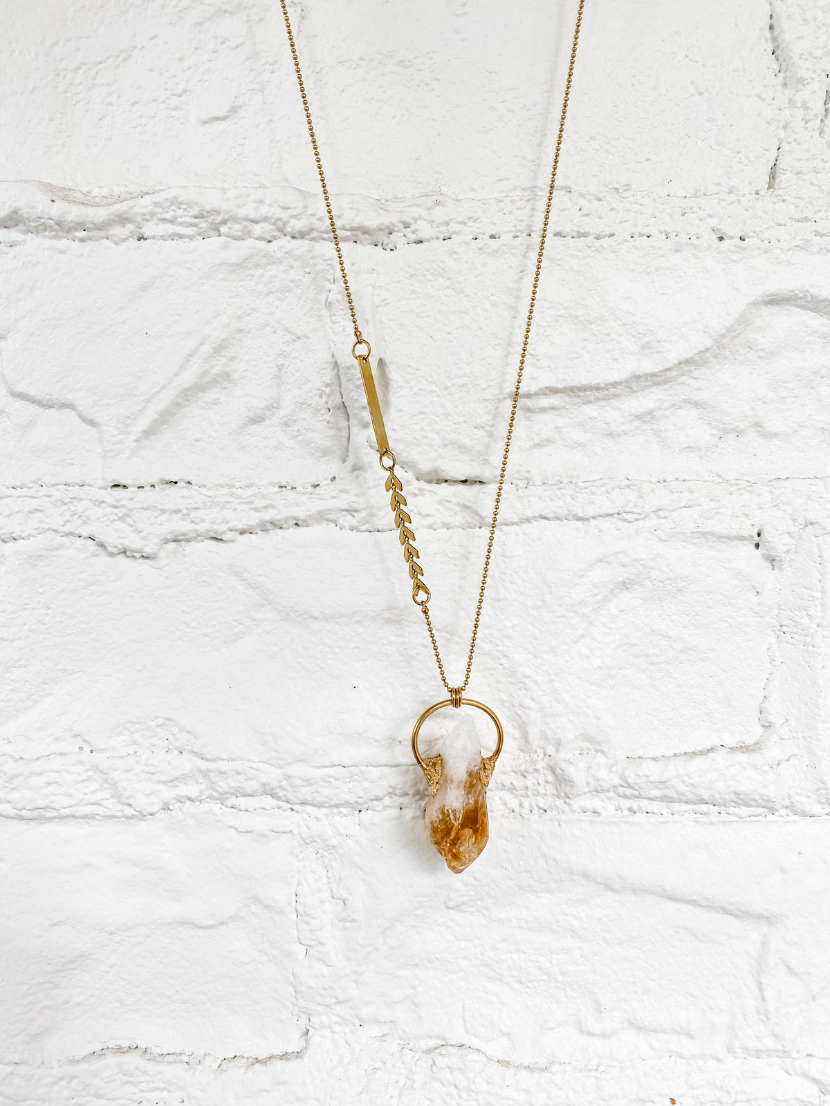Citrine Crystal Necklace